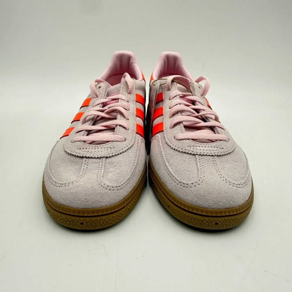Adidas Women's Size 7 Handball Spezial Originals Pink Solar Orange JS0250 NEW